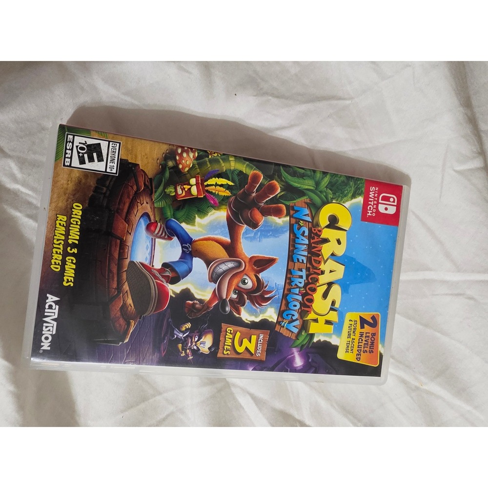 Crash Bandicoot‎ N. Sane Trilogy Nintendo Switch Original 3 Games Remastered